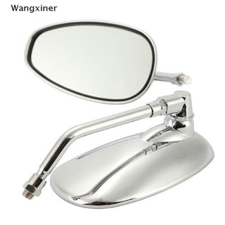 [wangxiner] 2 espejos laterales de vista trasera de 10 mm para suzuki kawasaki cruiser chopper motocicleta venta caliente