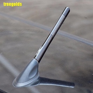 [Treegolds] Antena Universal para coche de 4,7 pulgadas, Radio de fibra de carbono, Antena Fm, Kit negro, tornillo