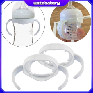 watchatory 2pcs libre de bpa botella mango momia ayuda accesorios de alimentación taza agarre boca ancha silicona bebé leche avent natural