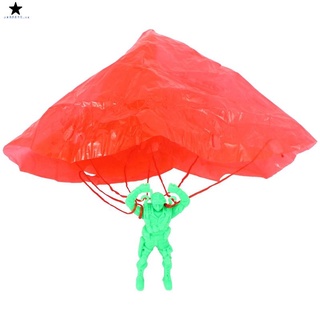 plástico expulsión de paracaídas juguete al aire libre soldado de la mano lanzando paracaídas juguetes para niños niñas regalos