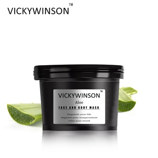 VICKYWINSON Crema exfoliante de aloe 50g Masaje corporal facial Aloe vera Acné