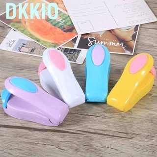 dkkio práctico sellador de alimentos mini portátil máquina de sellado de calor impulso embalaje bolsas de plástico 4 colores