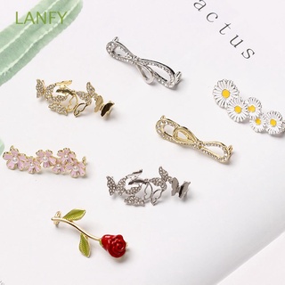 Lanfy collar con Flores/mariposa/perla con hebilla/decoración De zapatos para mujer