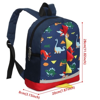susans niños niñas niño bolsas de la escuela lindo bolso de hombro preescolar mochila dinosaurio niños niños de dibujos animados de alta calidad guardería mochila/multicolor (3)