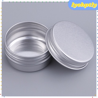 (Lyebptly) 5 piezas 30/40/120 ml De aluminio redondo bálsamo labial contenedor De latas botellas con tapa De Rosca Para labios Balm Cosméticos
