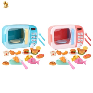 juguete infantil simulación de horno de microondas cocina juguetes educativos cocina comida simulación juego de roles juego de roles azul