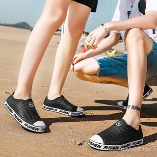 🔥listo STOCK🔥verano zapatos de playa par agujero zapatos transpirables al aire libre deporte Casual sandalias zapatillas hDOM