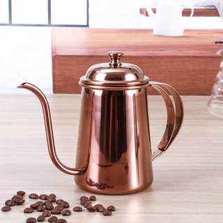 ST 650ml Coffee Kettle Gooseneck Spout Handle Teapot Stainless Steel Home Brewing Drip Pot (6)