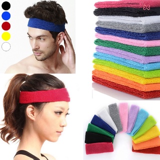 algodón de alta calidad de algodón sudor diadema para hombres sudadera mujeres yoga bandas de pelo cabeza bandas de sudor deportes seguridad