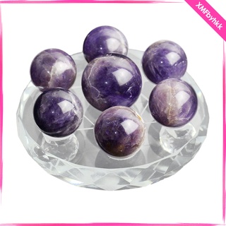 bola de cristal natural sanar piedras preciosas con soporte artesanal para la meditación