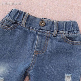 ☑conjunto De ropa+pantalones De Brim con estampado para niñas (5)
