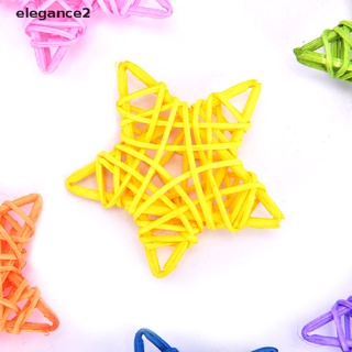 [elegance2] 5pcs corazón estrella ratán bola colorido takraw para decoración de fiesta bola de ratán [elegance2] (2)