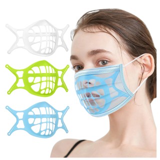 Máscara protectora 3D/soporte De mascarilla Facial Suave De silicona transpirable lavable Suave