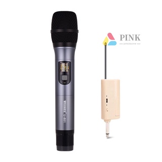 Dayone UHF micrófono inalámbrico de mano con Mini receptor 50 canales para Karaoke reunión de negocios discurso entretenimiento en casa