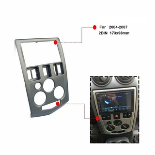 radio de audio de coche 2 din fascia para renault logan dacia logan 2004-2007 (2)
