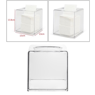 Clear Acrylic Tissue Box Napkin Holder Paper Case Cover Home Dining Decor
