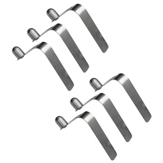 6 piezas/juego de clips de resorte de resorte de kayak de acero inoxidable de 8 mm/clips de poste de tienda (8)