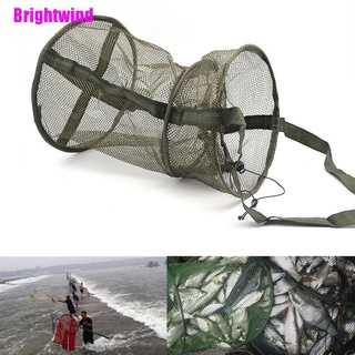 [Brightwind] Red de pesca portátil redonda plegable peces camarones malla jaula fundición red trampa de pesca (5)