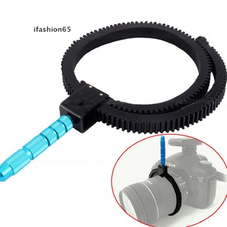 ifashion65 cinturón de anillo de engranaje ajustable flexible con mano para cámara dslr follow focus zoom lente co