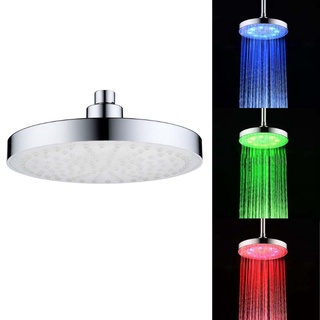 Ducha De ducha con luz Led Redonda De 8 pulgadas con 7 colores cambiante automático/luz Para el hogar/baño