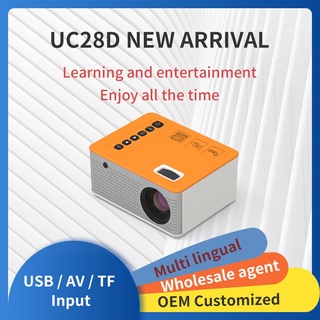 proyector led portátil uc28d de alta resolución para teléfono móvil