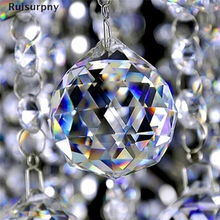 [ruisurpny] 20 mm bola de iluminación de cristal transparente prismas colgante colgante de boda cortina decoración venta caliente