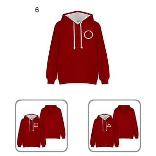 jonasharry.co Practical Squid Game Clothes South Korean Movie Squid Game Hoodie Long Sleeve for Women