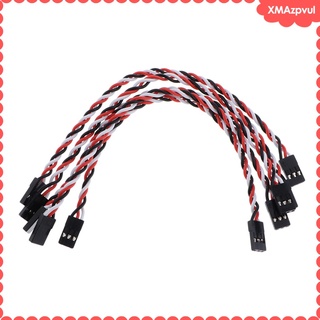 5 lotes servo motor de extensión de engranajes cables trenzados negro+blanco+rojo 200mm
