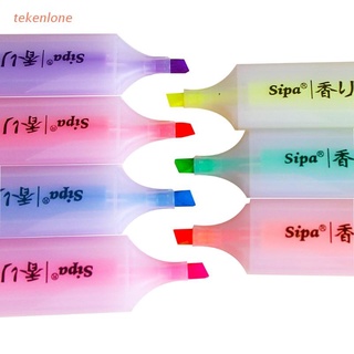 teke 7 colores lindo tipo coreano con color caramelo fluorescente marcador de color de agua rotulador para pintura dibujar