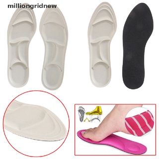 [milliongridnew] 1 par de plantillas suaves de esponja 4d para zapatos de tacón alto, plantillas para insertar