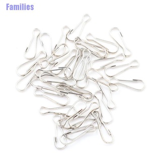 Familias. 20 pzs Clips de resorte de cordón de Metal para hallazgos Diy longitud 2,5 cm