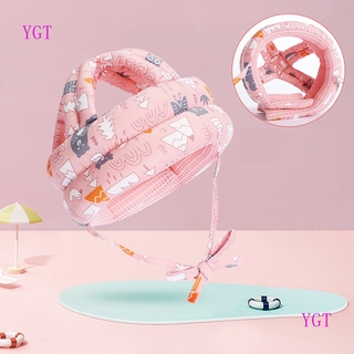 ygt - sombrero protector anticolisión para bebé, suave y cómodo, protección de la cabeza, casco ajustable (1)