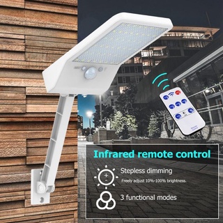 Lámpara LED con Sensor de movimiento PIR con Control remoto solar para exteriores gogohomemall2