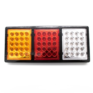 2 piezas dc 12v/24v 60led lámpara perlas impermeable camión advertencia decorativa luz trasera (4)