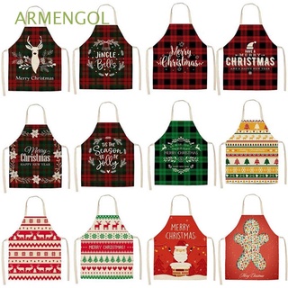 armengol lino decoraciones de navidad año nuevo suministros de cocina delantal chef herramientas de cocina delantal sin mangas hogar herramientas de limpieza hogar feliz navidad regalos de navidad