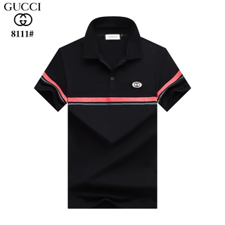 Gucci lujo de los hombres de la moda lisa carta Polo camisas de algodón pantalones cortos de manga de negocios Tops ropa nuevos estilos 2021
