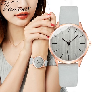 vansvar Women's Casual Quartz Leather Band Newv Strap Watch Analog Wrist Watch ♠fitwell♠