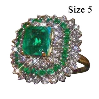fancyqube elegante antiguo art déco anillo de joyería de oro de 18 quilates verde natural esmeralda gema diamante anillo novia boda compromiso aniversario regalo marca anillo joyería tamaño 5-11 (6)