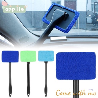 APPLE Windshield Car Window Cleaner Car Accessories Wash Tool Brush Kit Auto Glass Wiper Inside Interior With Long Handle Cleaning/Multicolor