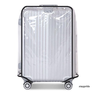 sta cubierta protectora de equipaje transparente completa espesar cubierta protectora de maleta