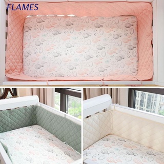 FL cama de bebé parachoques de doble cara desmontable recién nacido cuna alrededor de cuna Protector decoración (1)