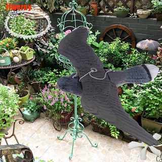 [ffwerny] realista pájaro volador halcón señuelo control de plagas jardín scarer espantapájaros