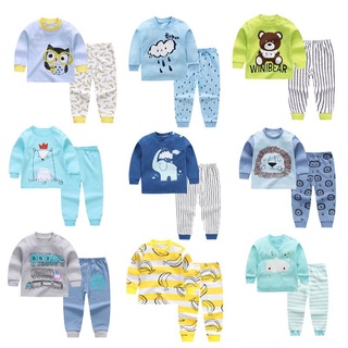 YL🔥Bienes de spot🔥listo stock bebé ropa de dormir conjunto para 0-5 años con mangas largas lindos diseños de moda【Spot marchandises】