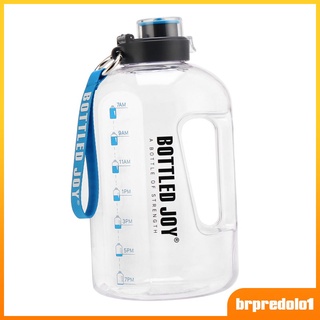 [BRPREDOLO1] Botella de agua grande marcador de tiempo a prueba de fugas grande jarra de agua para gimnasio Camping