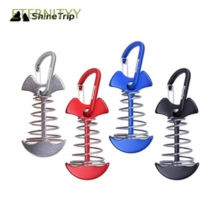 ETERNITYY Tool Spring Fishbone Anchor Outdoor Awning Camping Tent Hooks Tent Pegs Adjustable Buckle Deck Stakes Plank Floor High Quality Fixed Nails/Multicolor