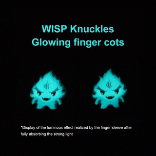 Gaming luminoso manga de dedo transpirable yemas de los dedos para PUBG juegos móviles pantalla táctil cunas dedo cubierta sensible móvil táctil (9)