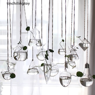 [tinchilingtoy] macetas de vidrio transparente flor planta colgante jarrón bola terrario contenedor [caliente]