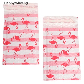 [happytolivehg] 10 unids/125*180mm/5x6in flamingo bubble mailer sobres bolsa de correo auto sellado [caliente]