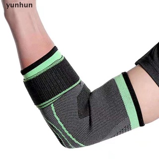 yunhun vendaje codo almohadilla proteger apoyo rodillera 1 pieza de gimnasio codo protector brace caliente.