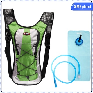 mochila hidratación paquetes con vejiga de agua de 2 l - compartimento de almacenamiento múltiple ideal para ciclismo al aire libre, escalada, camping, senderismo